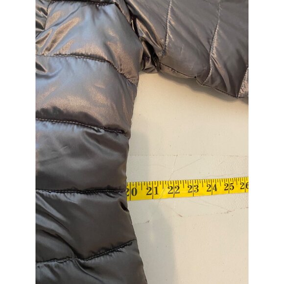 Andrew Marc Reversible Jacket Silver & Black Faux Fur Jacket Large - Picture 10 of 12